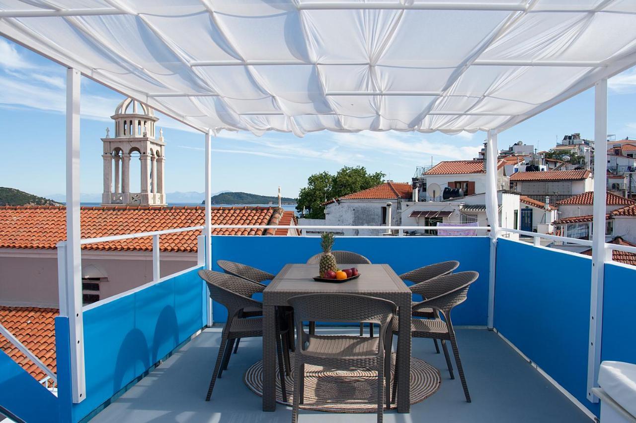 Capolavoro, Boutique Apartment With Unique Rooftop Skiathos stad Exteriör bild