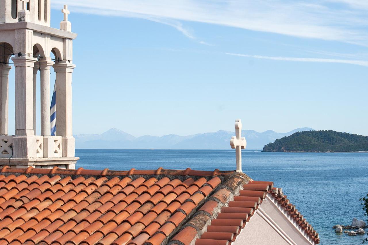 Capolavoro, Boutique Apartment With Unique Rooftop Skiathos stad Exteriör bild